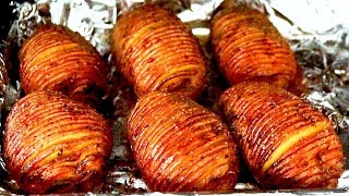 How to make HASSELBACK POTATOES recipe Baked Potato [upl. by Angelle152]