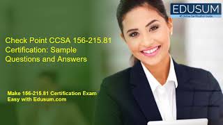 Check Point CCSA 15621581 Certification Sample Questions and Answers [upl. by Anitel538]