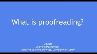 What is proofreading [upl. by Hanahsuar]