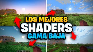 Los 5 Mejores Shaders GAMA BAJA para Minecraft Java 121 120 119  AdbraGames [upl. by Pernell821]