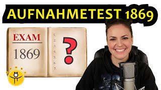 Mathe Aufnahmetest 1869 – Hättest DU bestanden 🤓 [upl. by Aoht508]