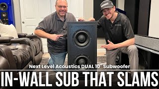 Next Level Acoustics Dual 10” InWall Subwoofer Review  Denver Colorado [upl. by Frye]