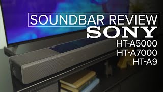 Sonys Dolby Atmos Soundbar Lineup HTA9 vs HTA7000 vs HTA5000 Home Theater Packages [upl. by Moriarty666]