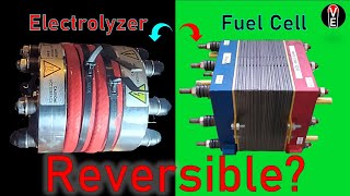 Whats inside a regenerative Fuel Cell reversible electrolyzer stack reversibler Elektrolyseur [upl. by Ahsimot805]