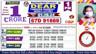 LOTTERY LIVE  Dear nagaland state lottery live draw result 01092024 Lottery live sambad [upl. by Ycniuqed522]