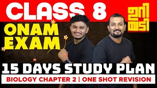 Class 8 Onam Exam Mega Study Plan ഉറിയടി amp Biology Ch 2Cell Clusters  Kosha Jalakangal Oneshort [upl. by Nami596]