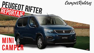 👉Peugeot Rifter Camper 🚐Nuevo mini CAMPER Reportaje 129 [upl. by Moor]