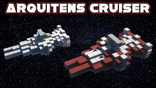 Minecraft Tutorial Star Wars How to Make an Arquitensclass Light Cruiser 120 [upl. by Yllaw]