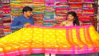 Yellow And Orange Pure Silk Kota Saree  Hello Ladies  New Arrivals  Vanitha TV [upl. by Nellir724]