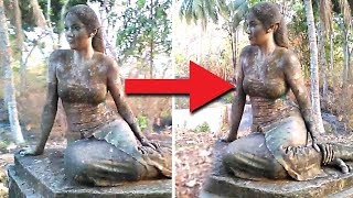 10 Scary Statues Caught Moving on Camera [upl. by Benjie]