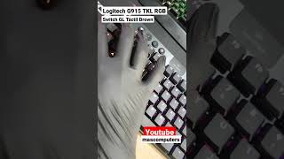 Sonido del tecleo en el Logitech G915 TKL con Switch GL Táctil brown [upl. by Laemaj]