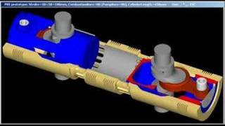 opposed piston engine animation pattakon [upl. by Lancey]