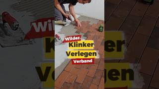 Fliesen in Klinker Optik verlegen  Ziegel im Wilden Verband [upl. by Melc]