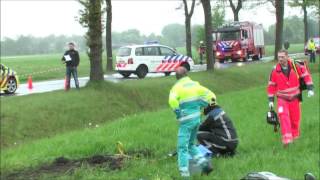 Verkeersongeval Oldeberkoperweg Jubbega [upl. by Erreit]