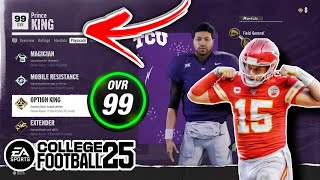 HOW TO DO 99 OVERALL GLITCH in College Football 25 With QB [upl. by Alysa711]