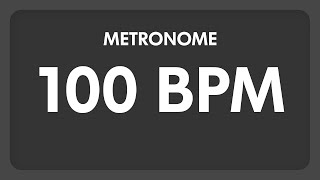 100 BPM  Metronome [upl. by Adnavoj]