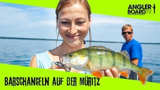 Barschangeln auf der Müritz  Bisse auf Wobbler und Topwater  Anglerboard TV [upl. by Finn]