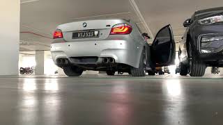 E60 530i m54 exhaust sound decat muffler delete and remap [upl. by Shelburne]