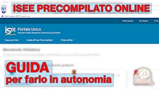 Come fare lISEE Precompilato 2024 online  Tutorial [upl. by Ahsitnauq]