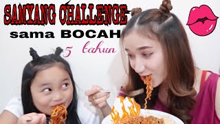 SAMYANG CHALLENGE sama BOCAH 5 tahun  Marisha Chacha [upl. by Eeliak]