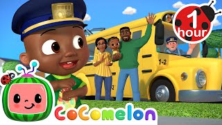 The Wheels on the Bus  Sing Along  CoComelon  Moonbug Literacy [upl. by Tips]