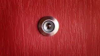 How to install a door viewer peep hole [upl. by Maryn]