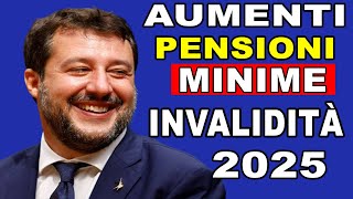 USCITO ORA 01 Luglio 2024 Aumenti Pensioni 2025  Novità INPS su Minime e Invalidità Tutti [upl. by Idmann]