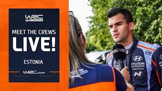 🔴 Meet the Crews Live I WRC Rally Estonia 2023 [upl. by Aeht]