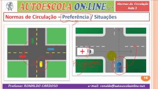 19 NORMAS DE CIRCULAÇÃO  Preferência e Prioridade nas Interseções  Cruzamentos [upl. by Sallie]