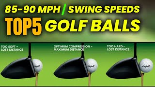 5 Best Golf Balls For 8590 Mph Slow Swing Speeds 2024 [upl. by Eceinart]