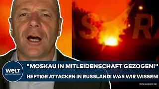 PUTINS KRIEG quotMoskau wurde in Mitleidenschaft gezogenquot Heftige Attacken im Kernland Was wir wissen [upl. by Rolandson]