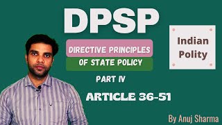 Directive principles of state policy  DPSP  Article 3651  Part IV of Indian constitution [upl. by Esiocnarf]