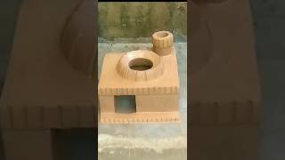 quotSmokeless Clay Wood Stovequot  Chulha  चूल्हा  shorts woodstove chulha diy viral [upl. by Odnavres]