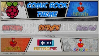 Awesome Comic Book Theme For RetroPie How To Install [upl. by Nayarb]