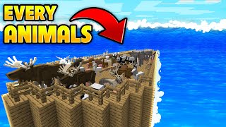 I Built NOAHS ARK To Survive THE GREAT FLOOD In Minecraft 100 DAYS [upl. by Fini]