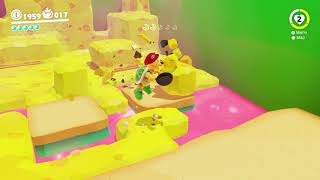 Super Mario Odyssey  Luncheon Kingdom Moon 43 Excavate n Search the Cheese Rocks  Moon Shards 🌙 [upl. by Lemire]