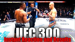 UFC 300 Alex Pereira vs Jamahal Hill Reaction and Results [upl. by Anomis]