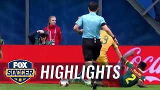 Penalty awarded to Australia after VAR review  2017 FIFA Confederations Cup Highlights [upl. by Sierra413]