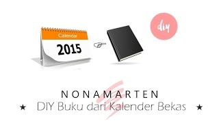 DIY buku dari kalender bekas  Easy DIY Tutorial [upl. by Mcgrody]