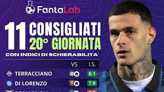 🚀🔝 11 consigliati giornata 20° grazie a Fantalab  chi puntare al fantacalcio  Tu su chi punti [upl. by Bartko]