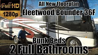 2018 Fleetwood Bounder 36F RV REVIEW NEW FLOORPLAN  Bunk Beds with 2 Full Bathrooms  Class A [upl. by Mloclam]