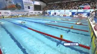 Oro de Mireia Belmonte y Bronce deMelanie Costa 400 libres Europeo Polonia [upl. by Cicenia]