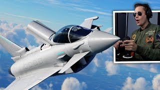 EUROFIGHTER TYPHOON FIGHTER JET  Microsoft Flight Simulator  Part 56 [upl. by Ferdinana287]