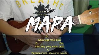 MAPA  SB19  Ukulele Tutorial Easy Chords [upl. by Adnolehs]