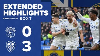 Extended highlights  Cardiff City 03 Leeds United  EFL Championship [upl. by Eneja457]