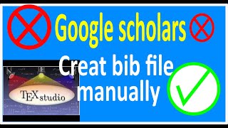 Generate bib file without data from Google scholars in Latex bibliography [upl. by Fabien181]