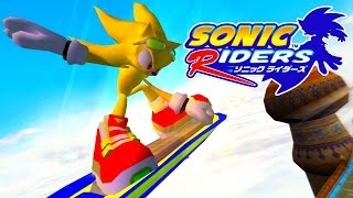 Sonic Riders  Sky Road  Super Sonic No HUD no Blur REAL Full HD Widescreen [upl. by Bonita]