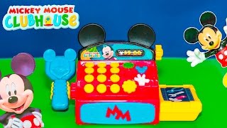 Unboxing the Mickey Mouse Cash Register with Minnie Mouse Toys [upl. by Auhsuoj]