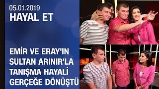 Emir ve Eray kardeşlerin Sultan Arınırla tanışma hayali gerçeğe dönüştü  Hayal Et 05012019 [upl. by Ilse225]