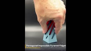 Pentagonal Impossible Pyramid Fidget  3D Printed [upl. by Erait629]